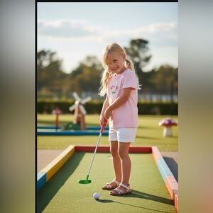 New! EMBROIDERED FLAMINGO GOLF TEE